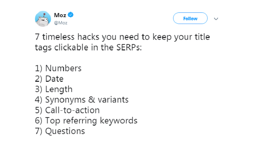 Moz SERP Features